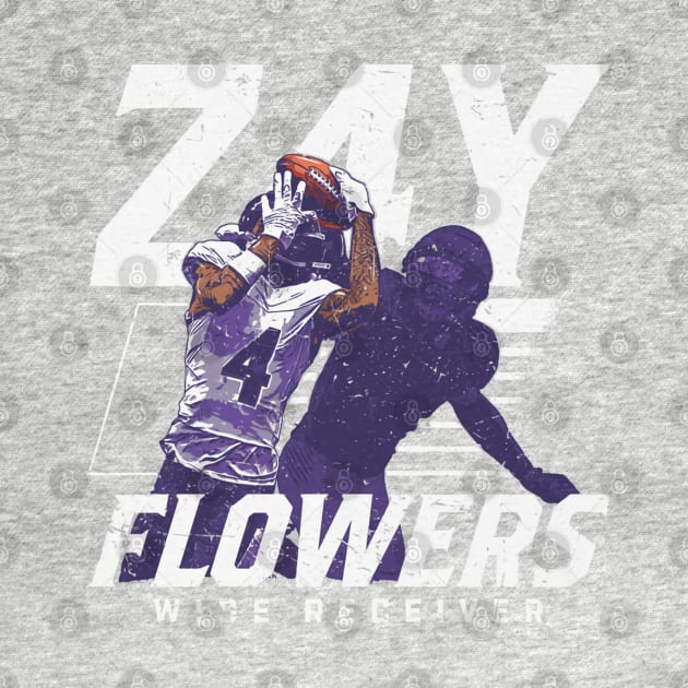 Zay Flowers Baltimore Player Name by ClarityMacaws